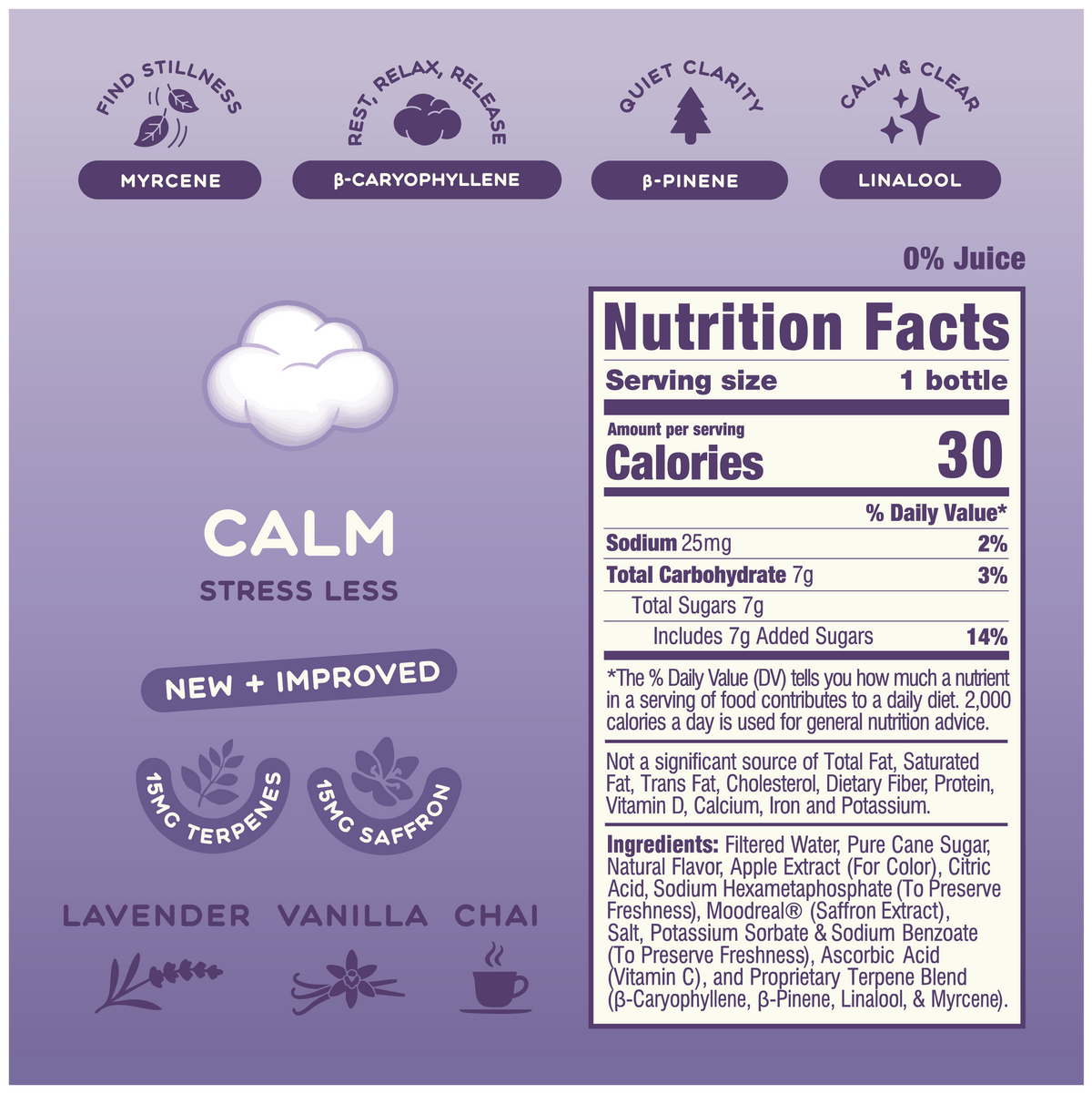 CALM nutrition facts