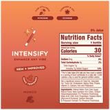 INTENSIFY nutrition facts