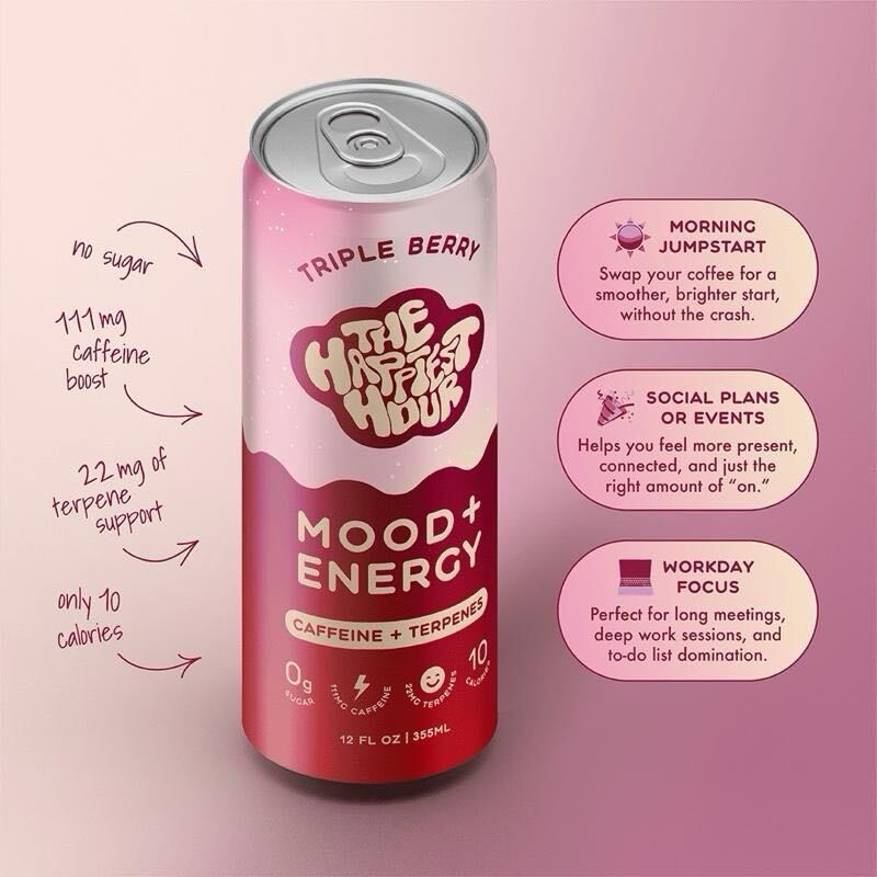 Triple Berry - Mood + Energy Infused with Saffron + Botanicals, Low Sugar